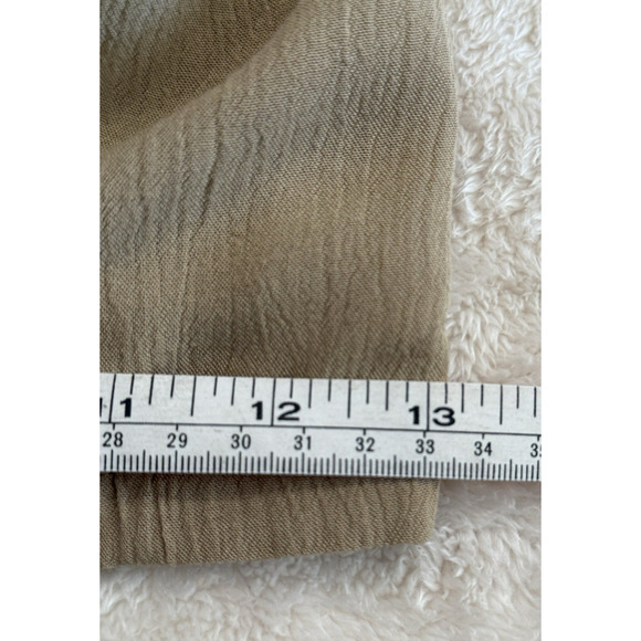 SOFT SURROUNDINGS Women's Gold Drapey Gauze Pull-On High Waist Pants‎ Sz M EUC - Picture 8 of 11